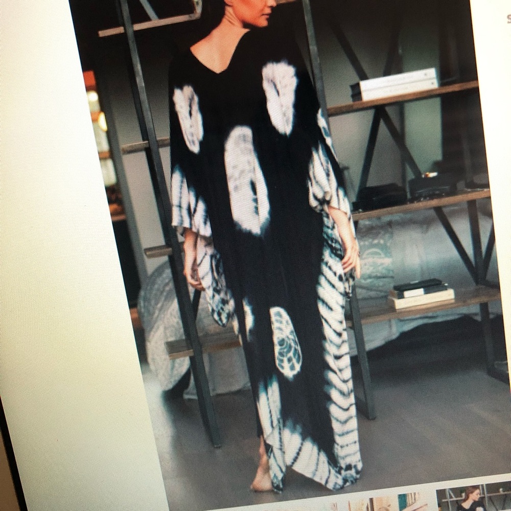 KHADIJAH | Boho Tie Dye Kimono Duster - Picture 3 of 4